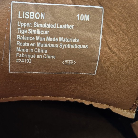 Deer Stags Shoes Mens 10 Brown Lisbon Casual Faux Leather Lace Up Comfort Padded main image 8